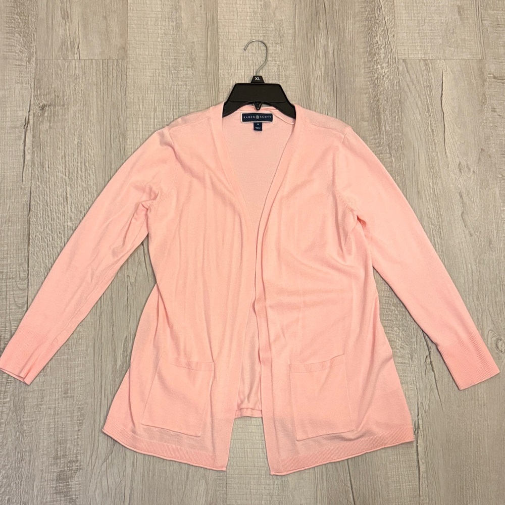 Cozy Light Pink Cardigan Sweater